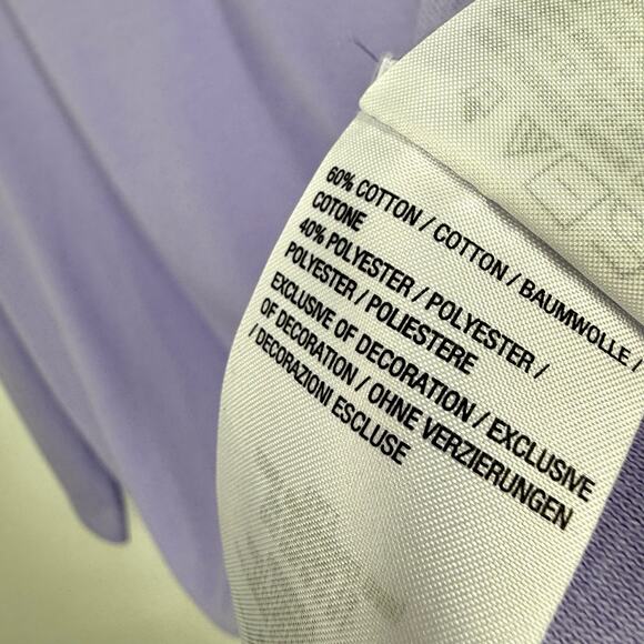 NEW NWOT Quacker Factory Plus Size 1X Purple Angels Christmas Blouse Shirt Top - Picture 5 of 6